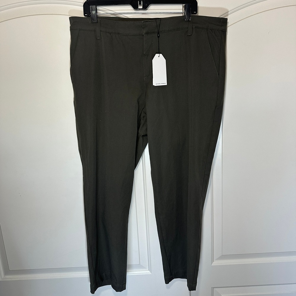 NWT Universal Standard Stretch Twill Orchard Crop Pants Womens S 14W-16W Green